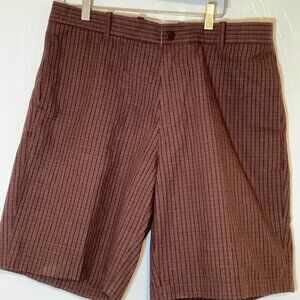 Men's Lincs Burgundy Striped Shorts